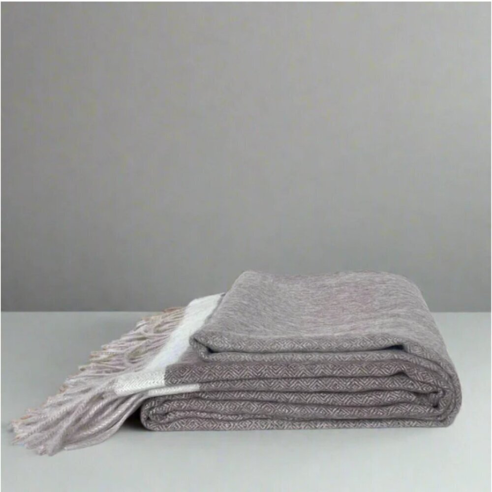 ARTZNL 100% Baby Alpaca ECO Throw Undyed Blanket Large Brown All Season Luxury - Picture 9 of 12